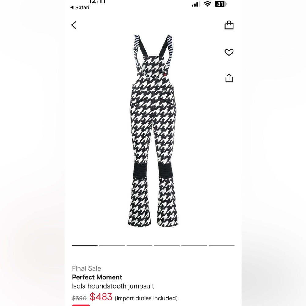 Stylish Black and White Houndstooth Jumpsuit